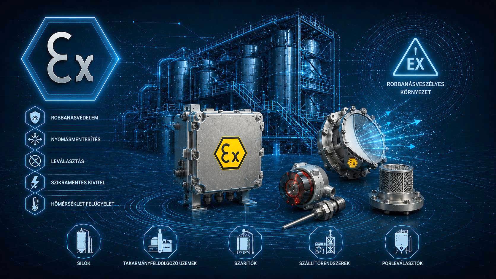 ATEX rendszerek és robbanásbiztos technológiák&hellip;