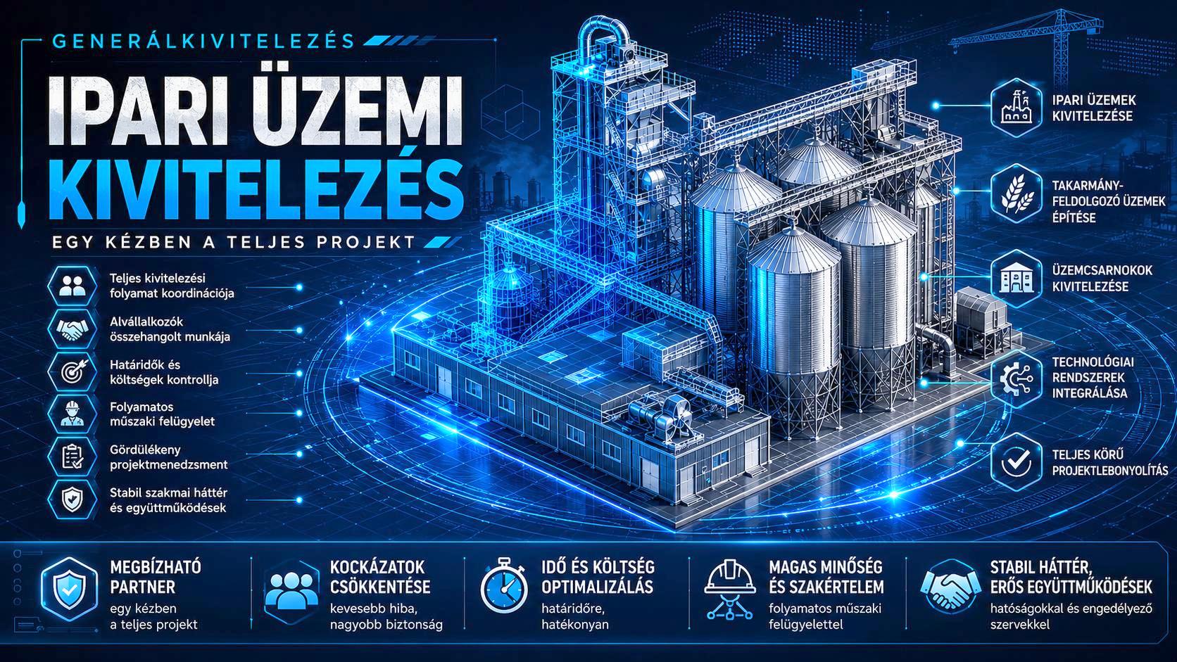 Ipari üzemi kivitelezések