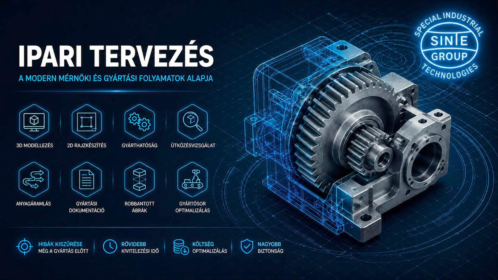 Ipari tervezés (CAD) és 3D modellezés | Sinte Group